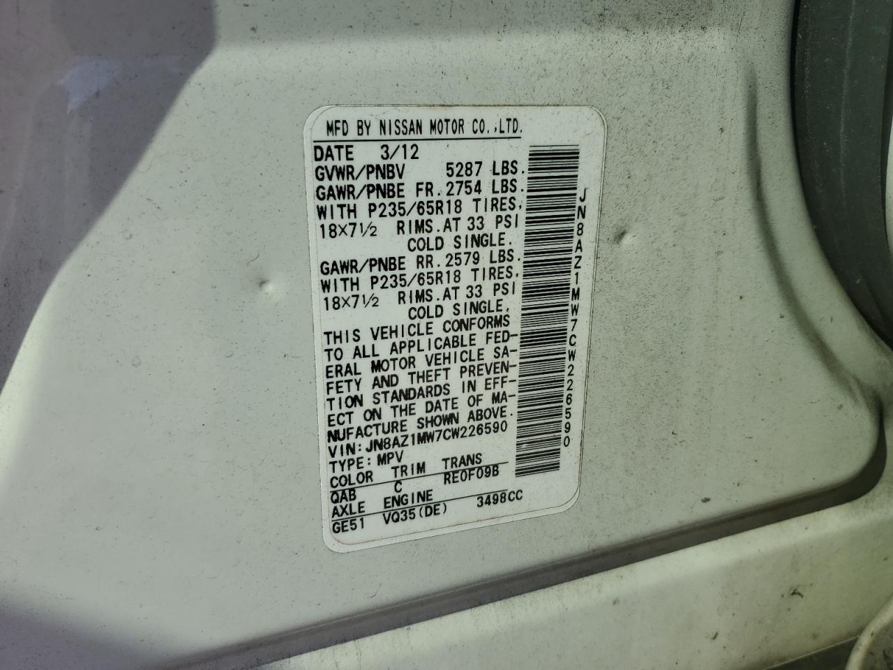 Nissan Murano S Image 9