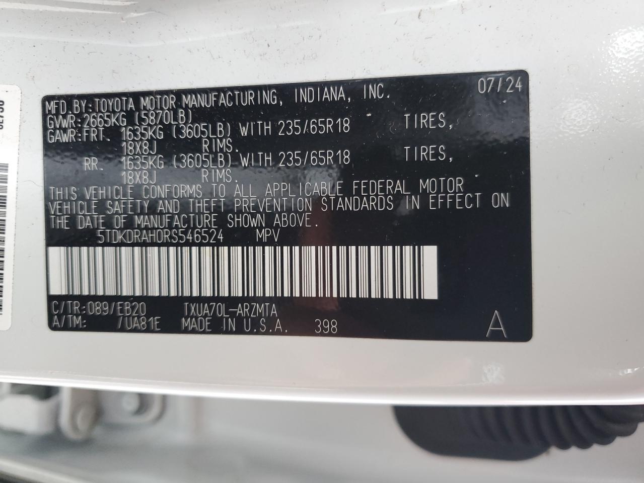 Toyota Highlander Le Image 11