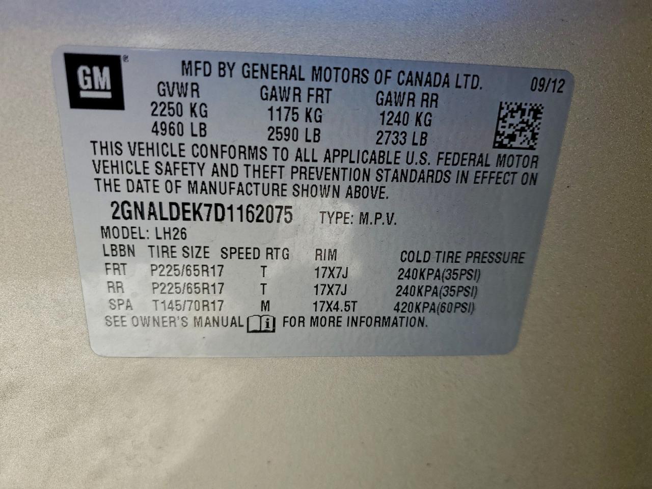 Chevrolet Equinox Lt Image 10