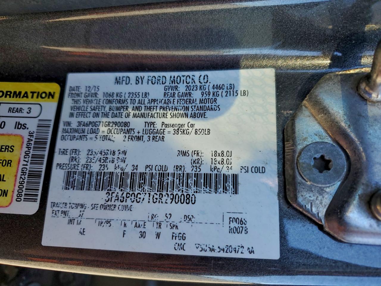 Ford Fusion S Image 10