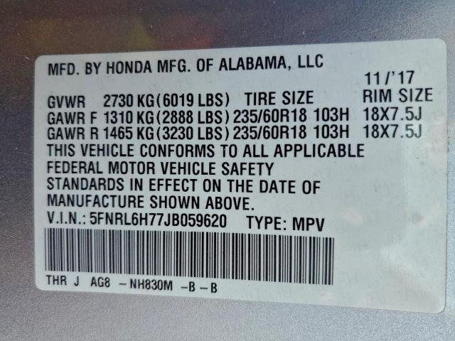 Honda Odyssey Exl Image 12