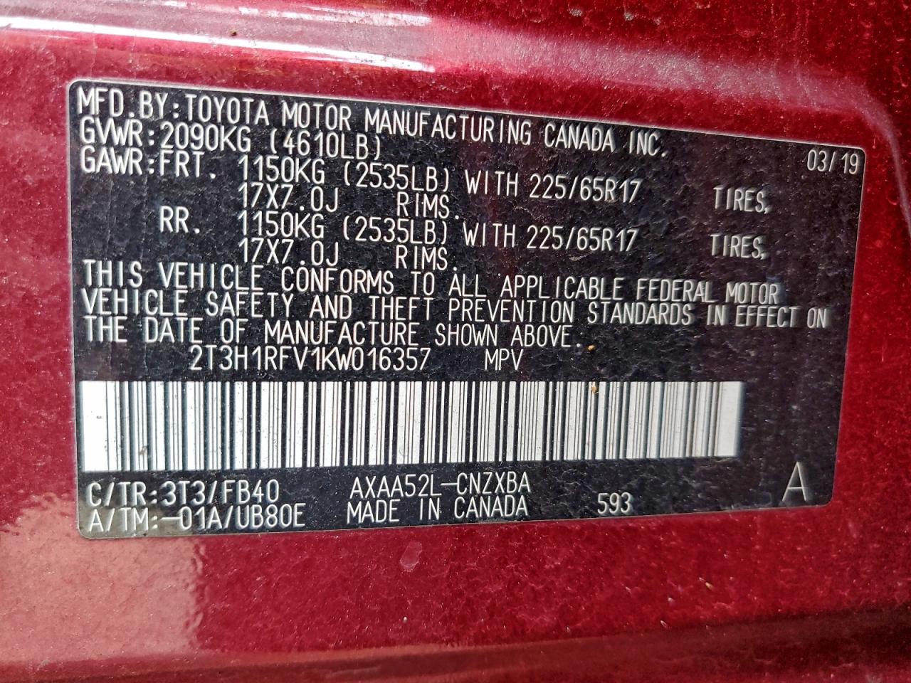 Toyota RAV4 Le Image 9