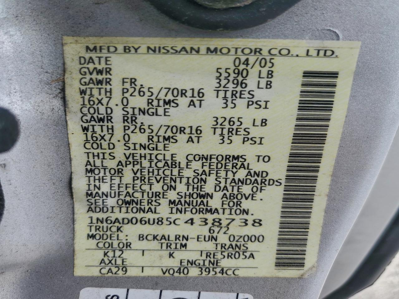 Nissan Frontier King Cab Le Image 2